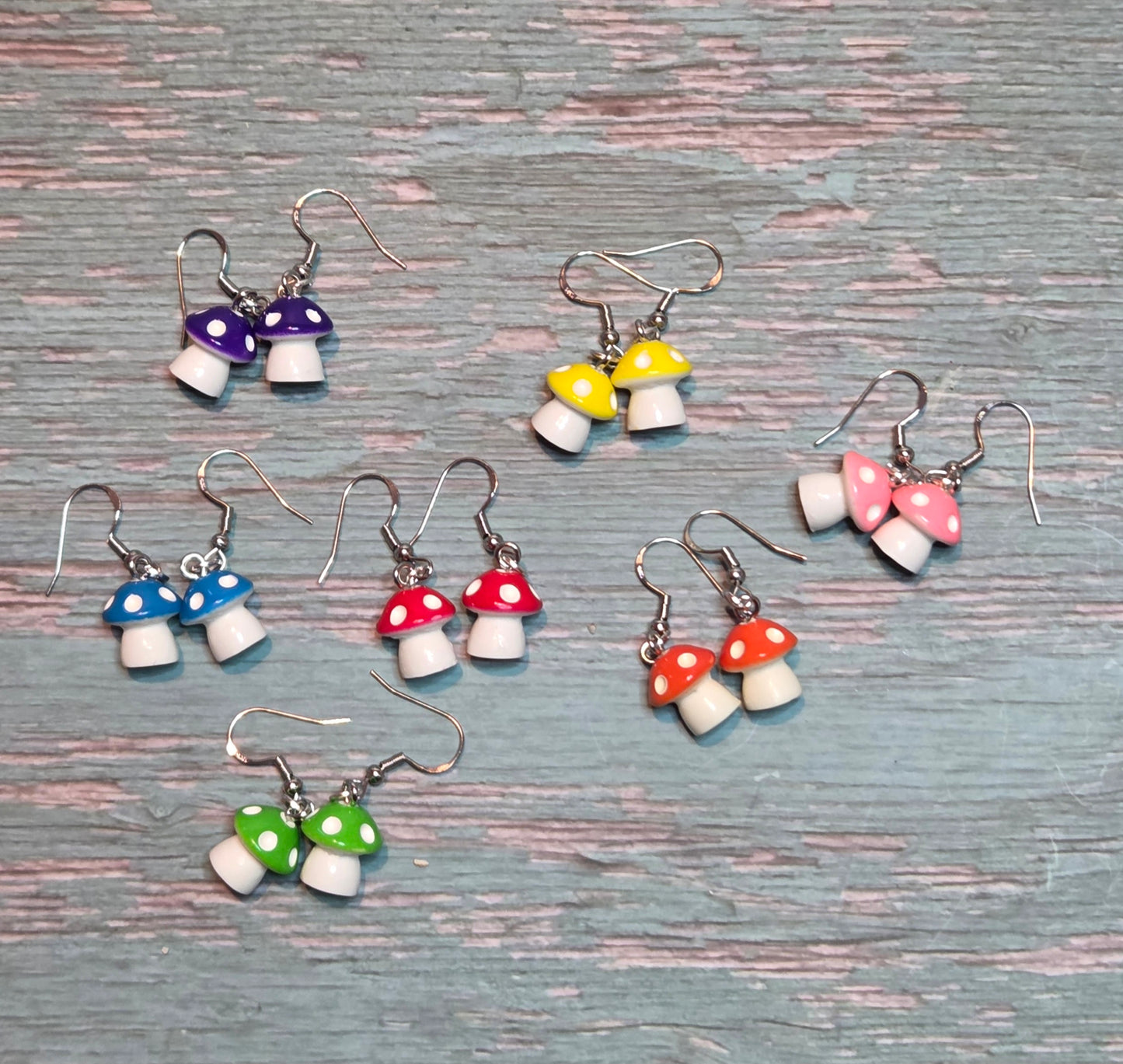 Mushroom earrings