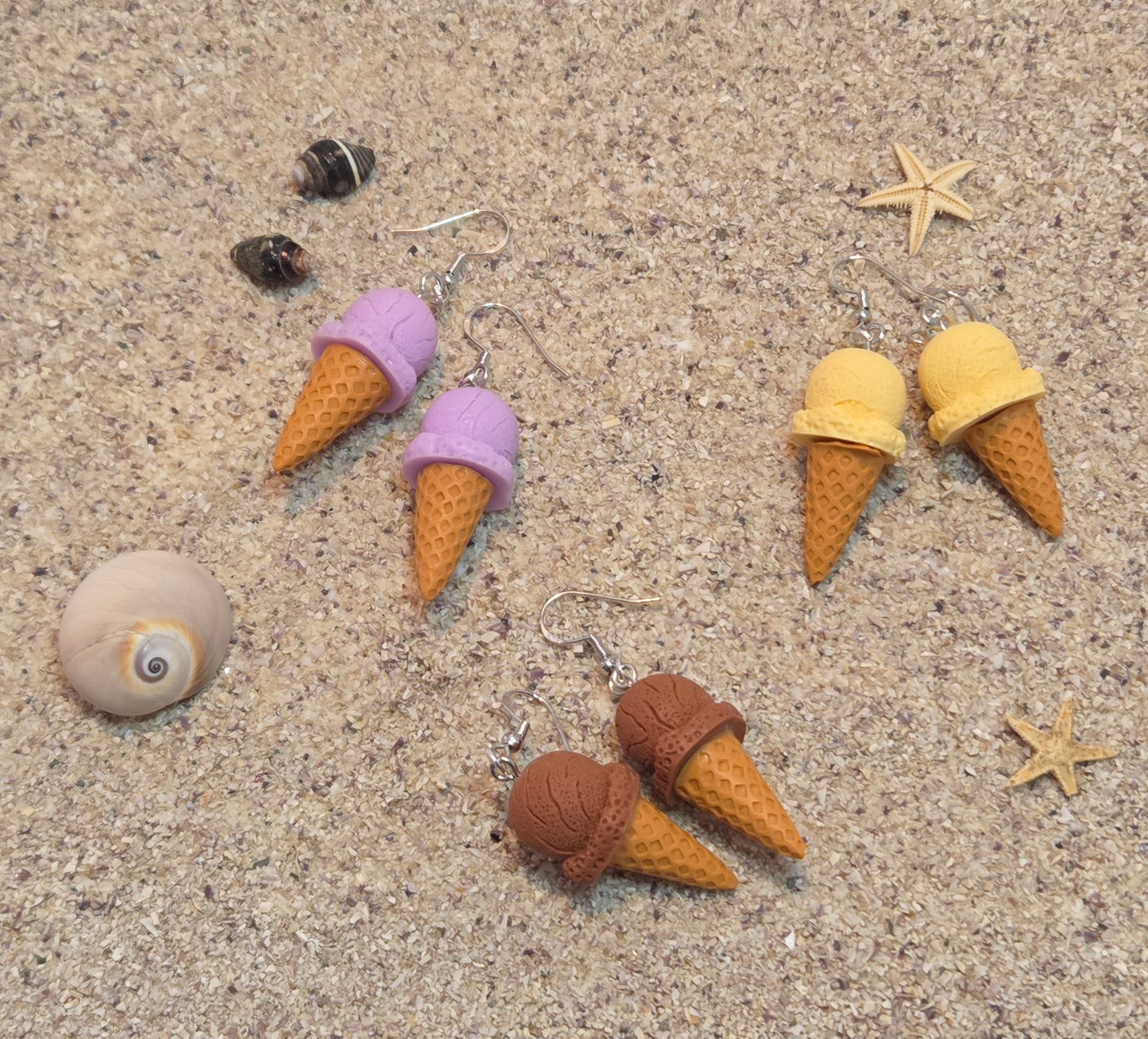 Ice cream earrings