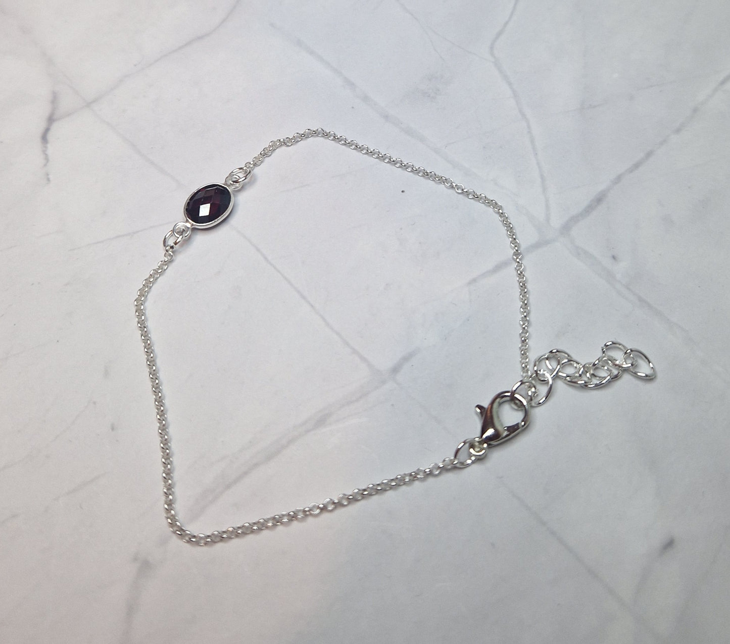 Balance garnet bracelet