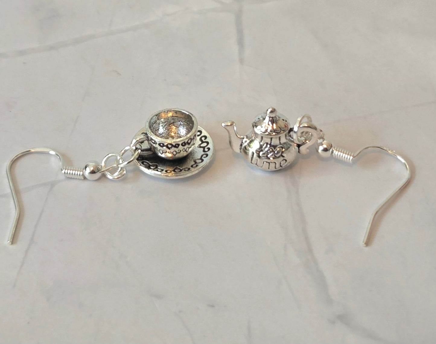 Tea set earrings