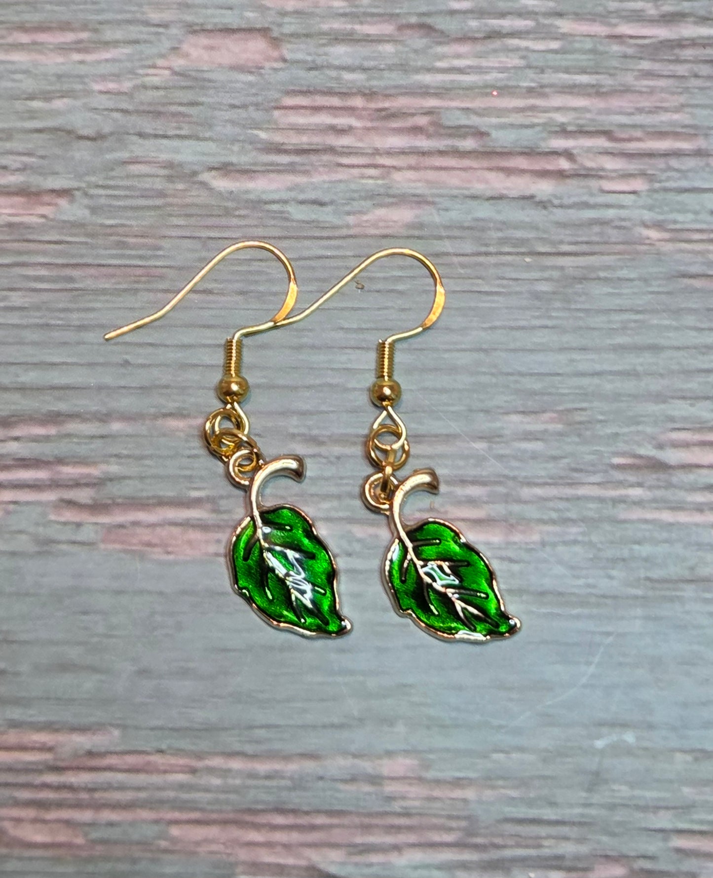 Enamel earrings