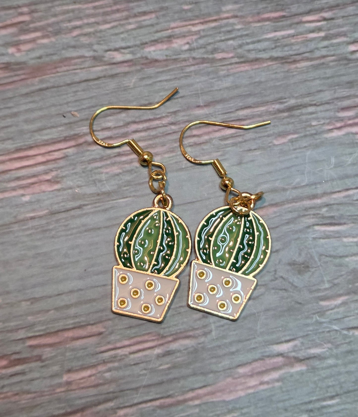 Enamel earrings