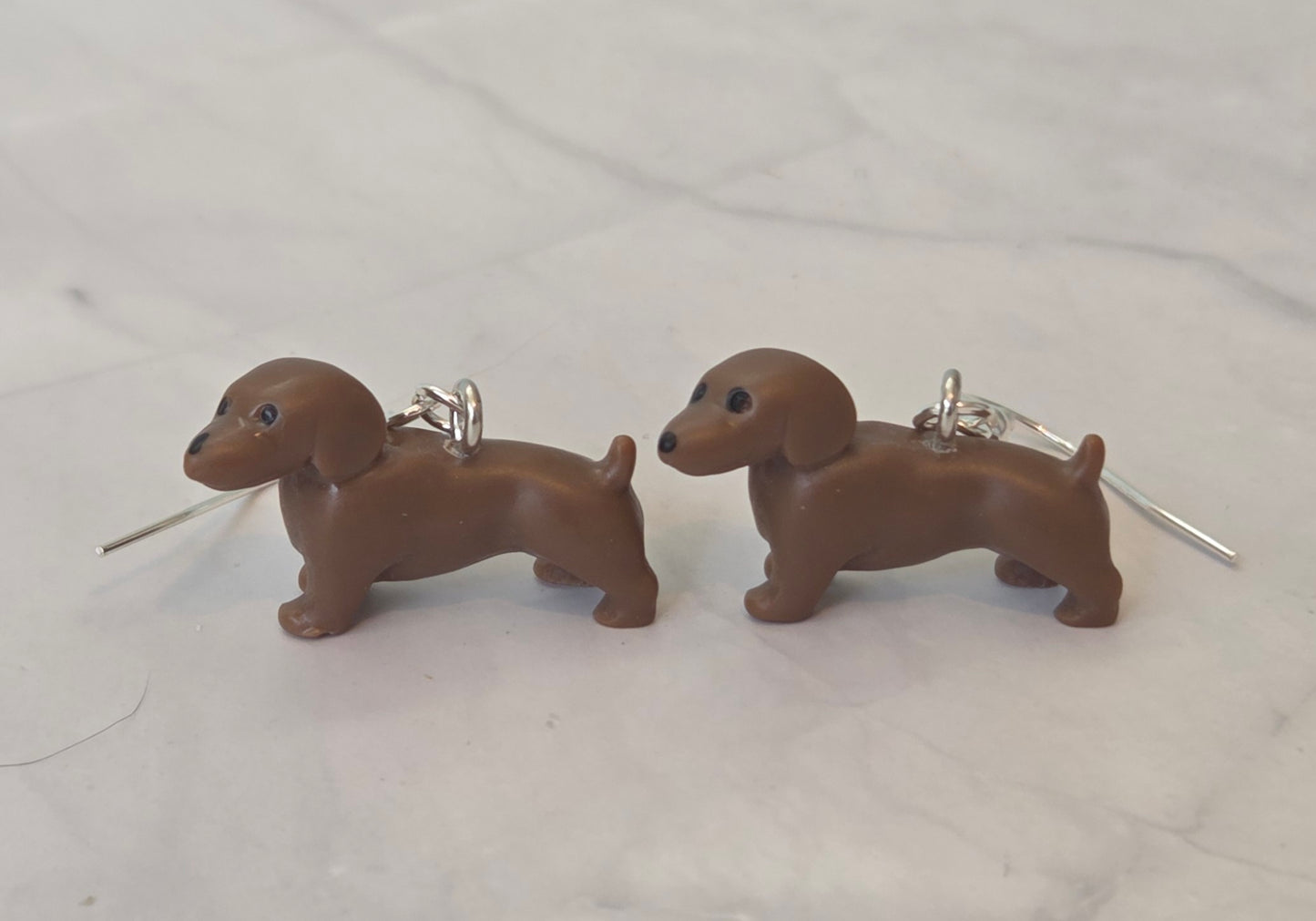 Sausage dog earrings