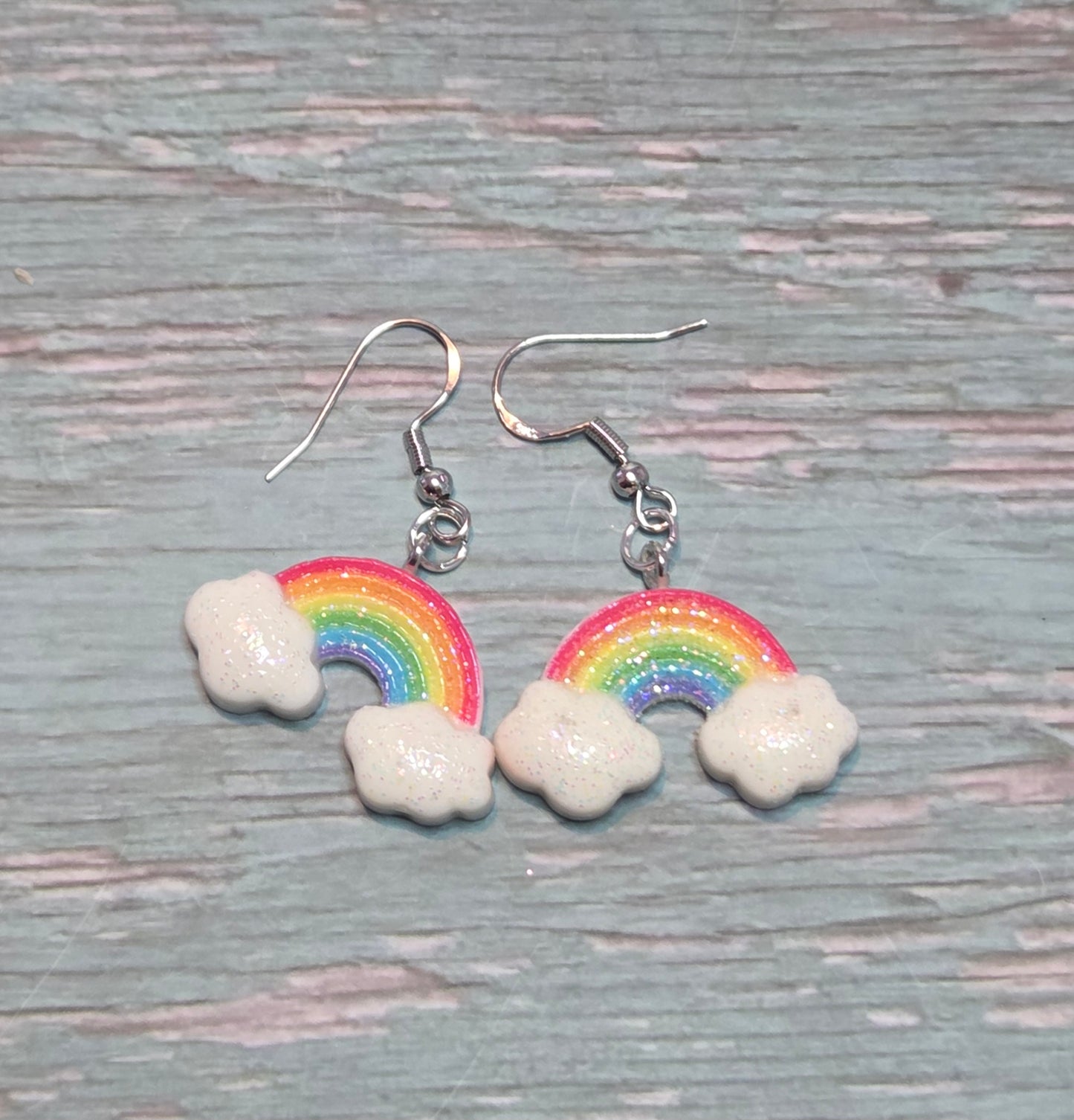Sparkly rainbow earrings