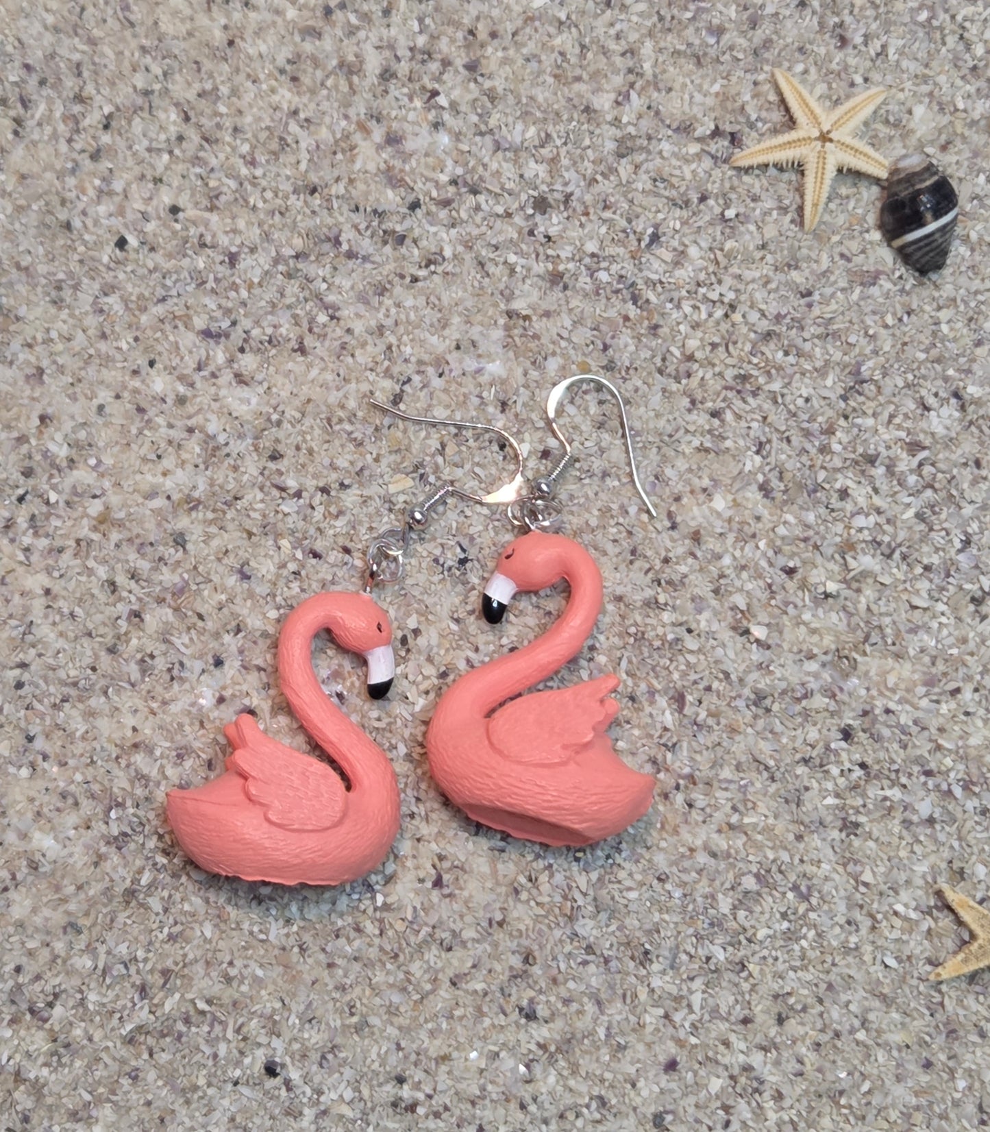 Flamingo earrings
