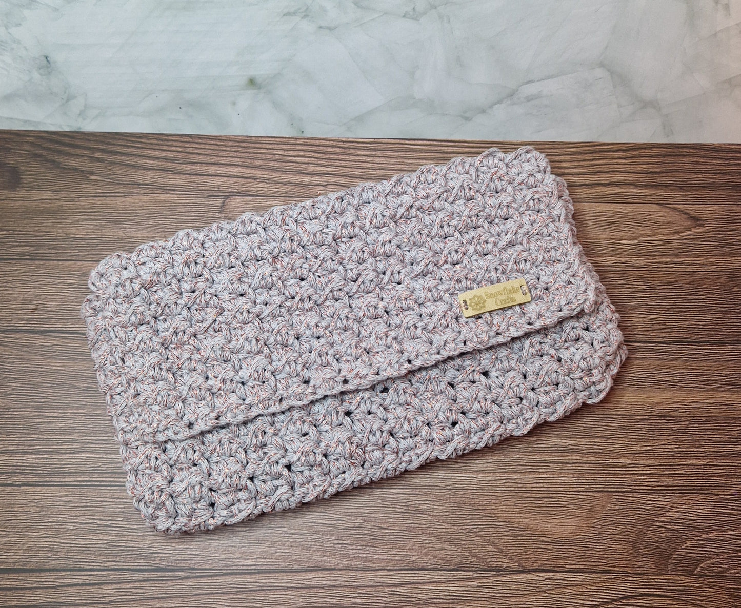 Sparkly clutch bag