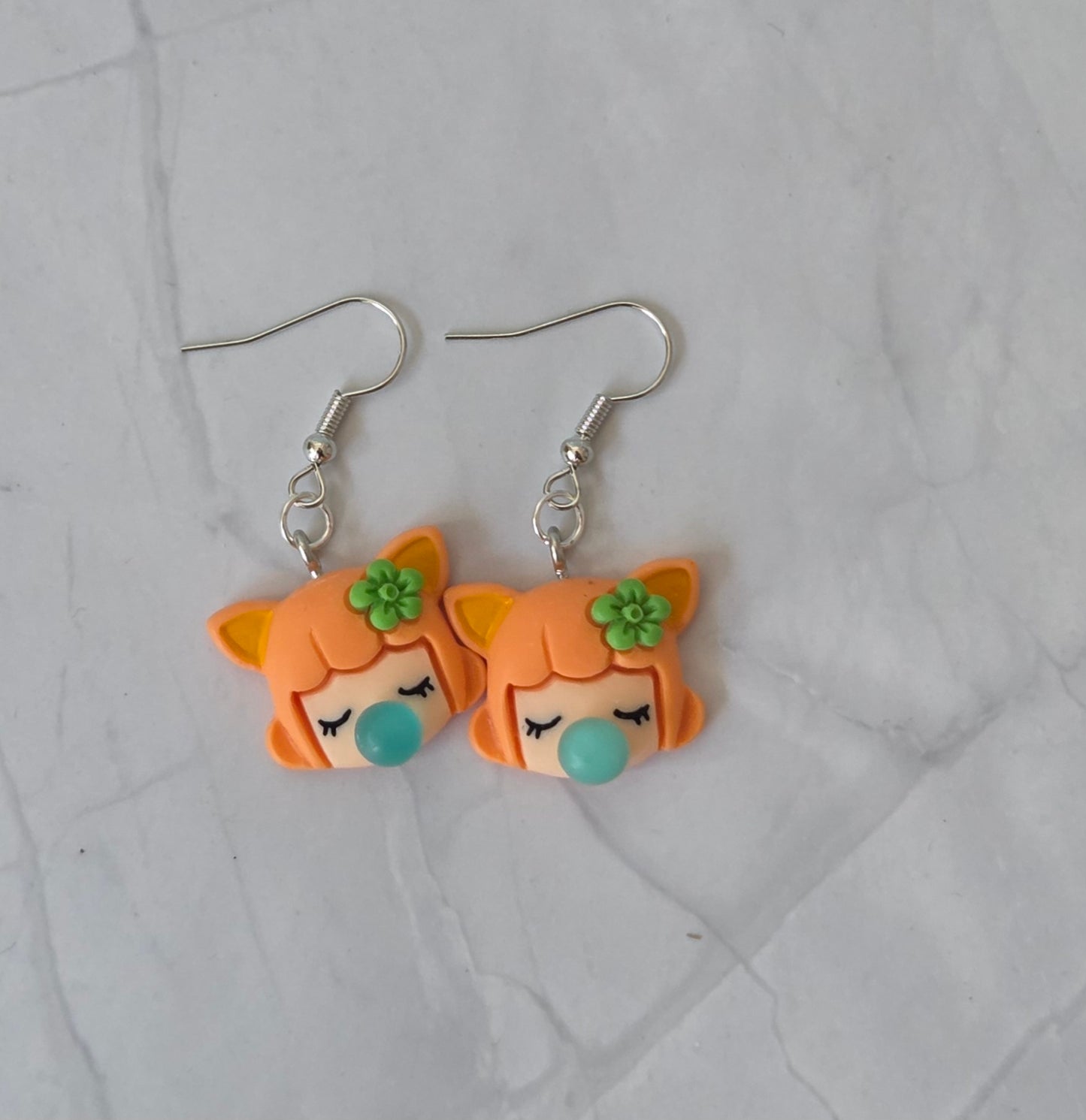 Bubblegum girl earrings