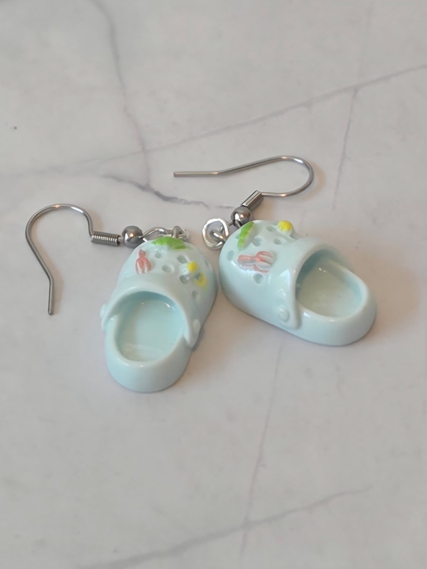 Croc earrings