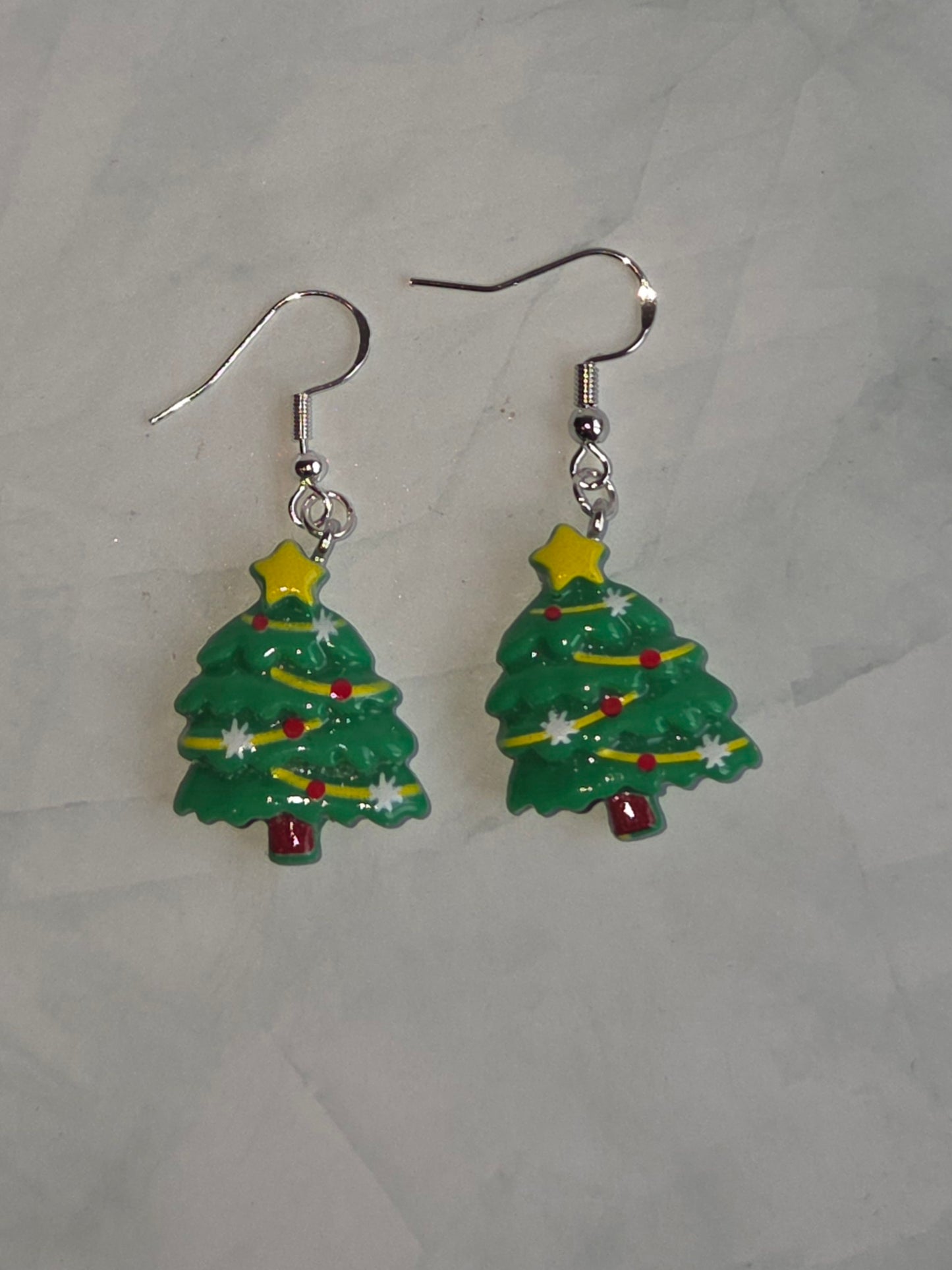 Christmas tree earrings