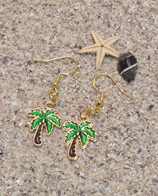 Palm tree earrings