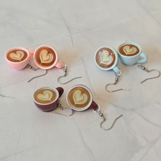 Coffee earrings