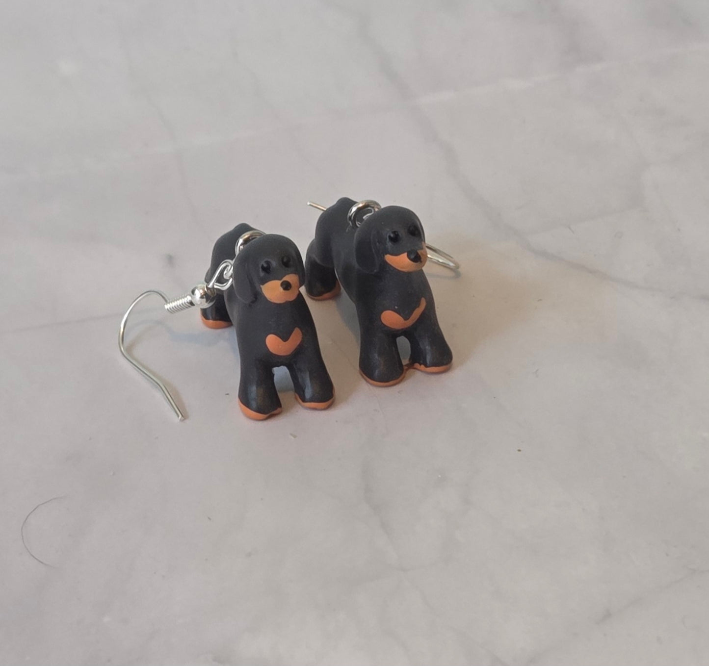 Sausage dog earrings