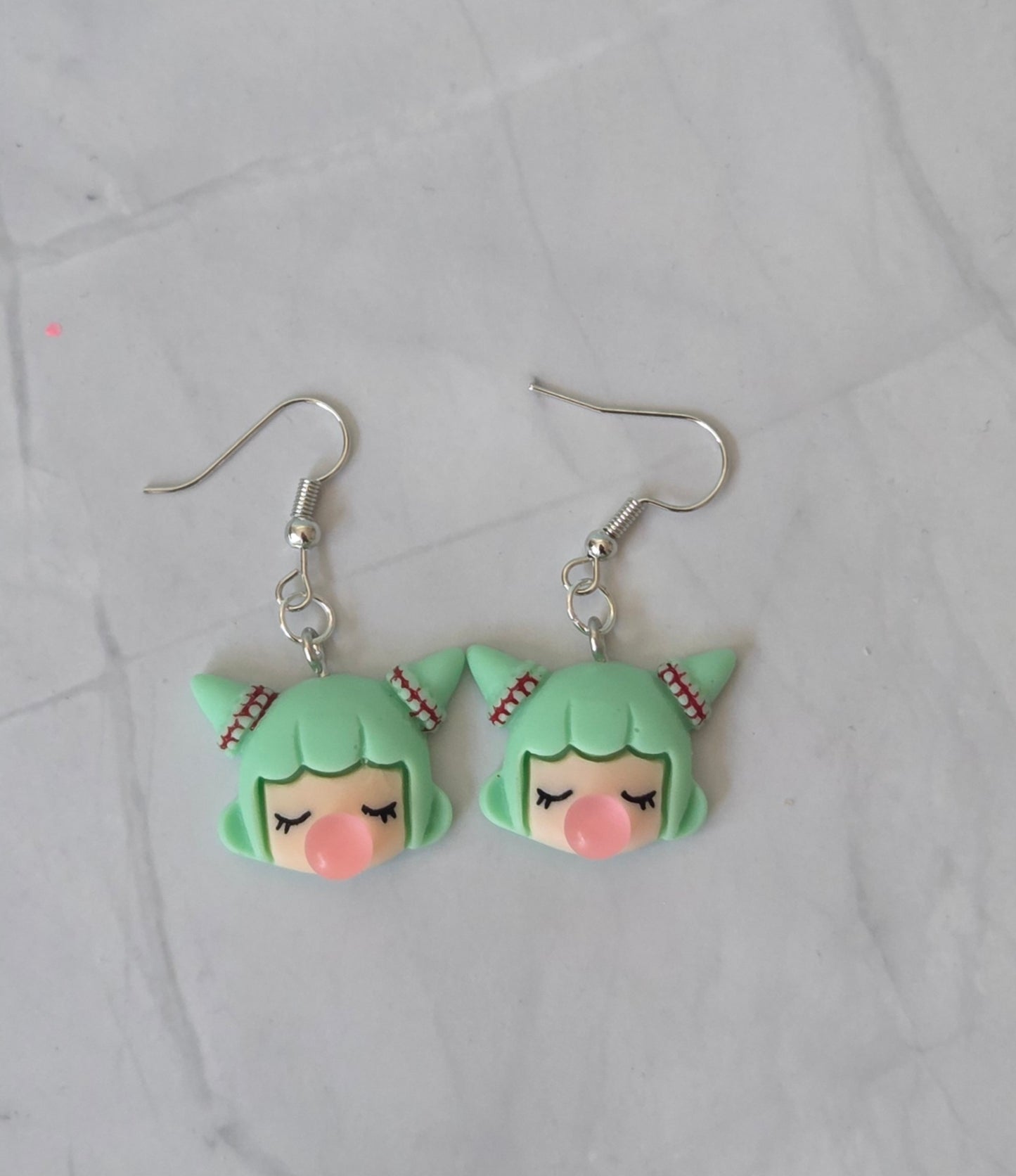 Bubblegum girl earrings
