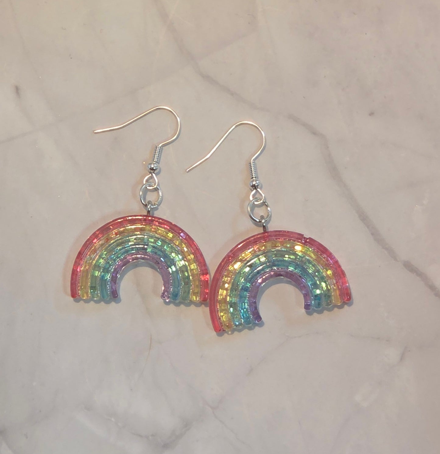 Sparkly rainbow earrings