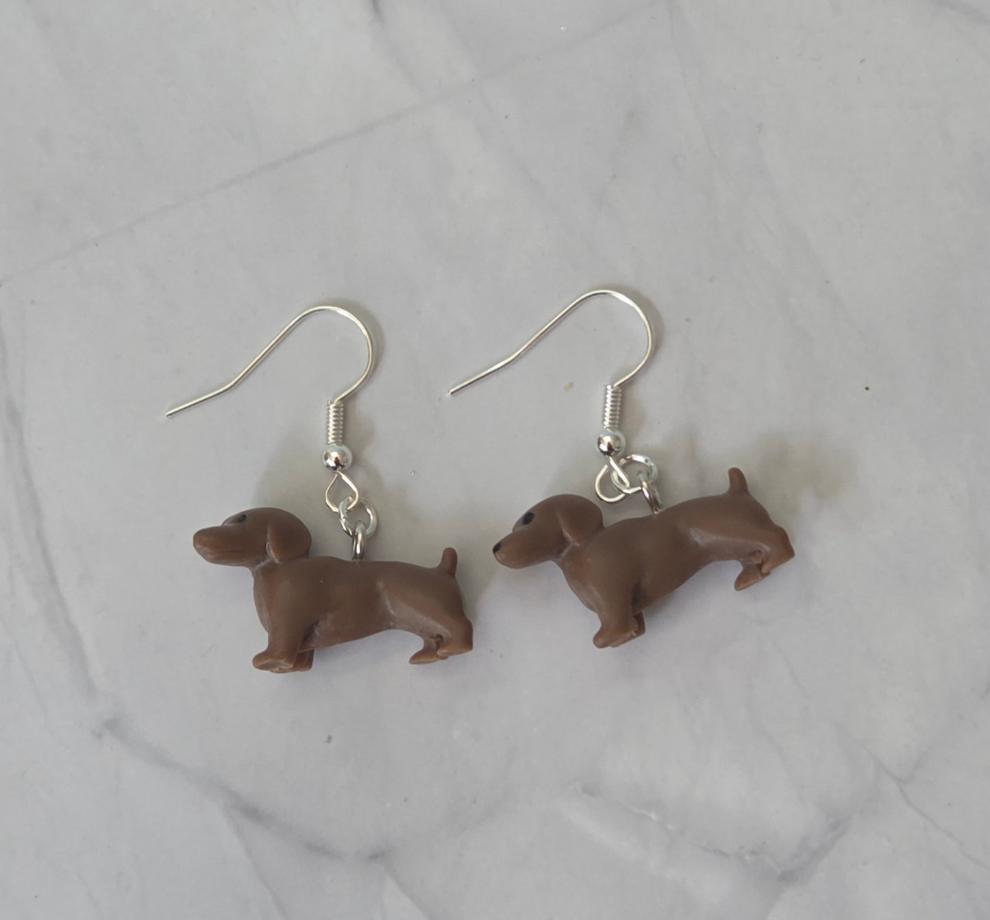 Sausage dog earrings
