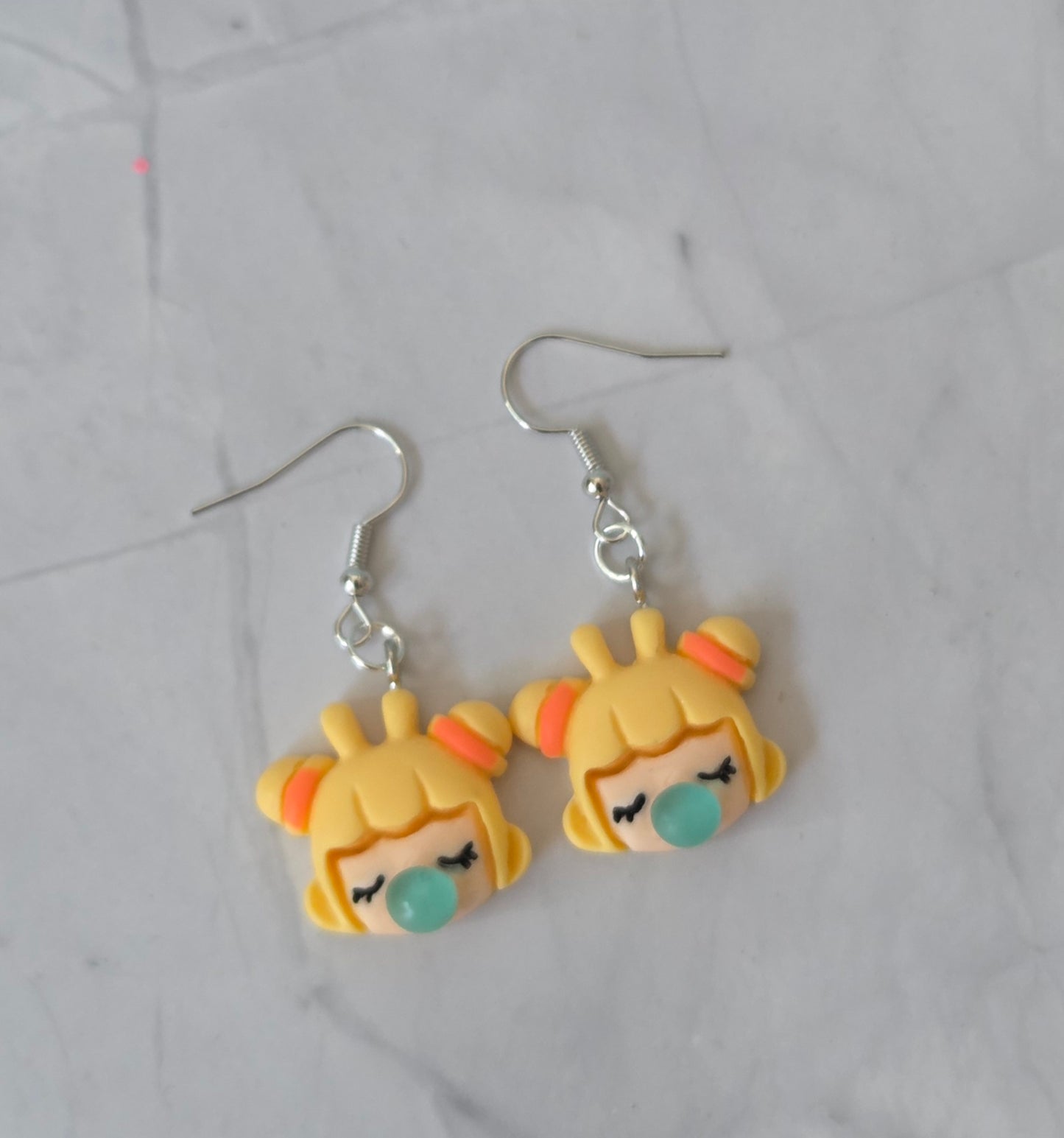 Bubblegum girl earrings