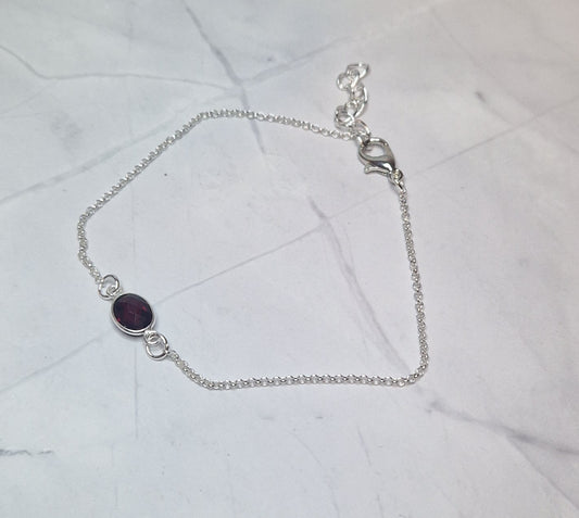 Balance garnet bracelet