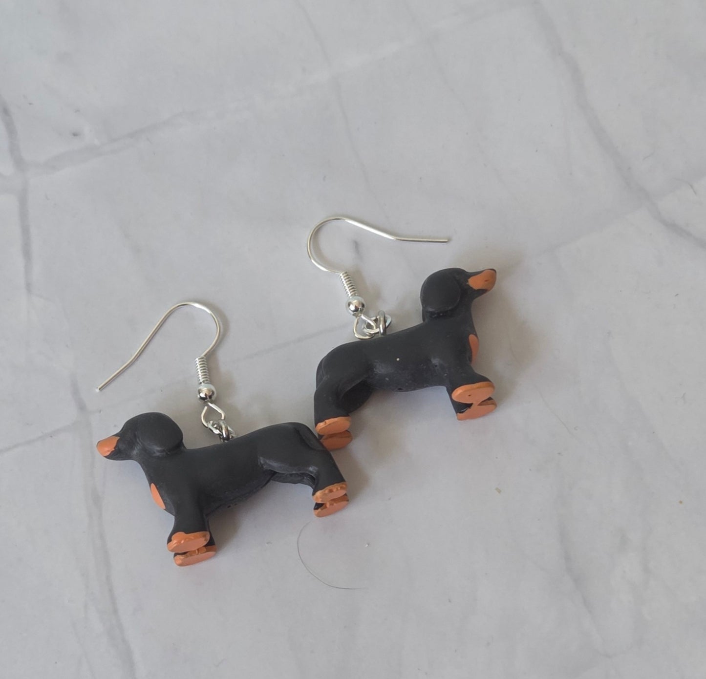Sausage dog earrings