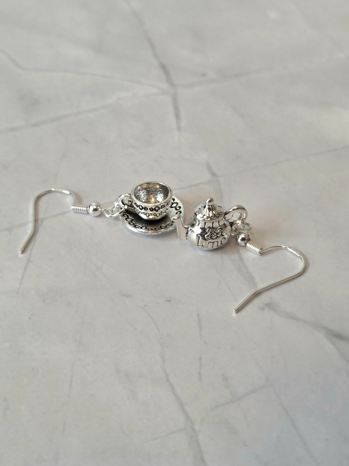 Tea set earrings